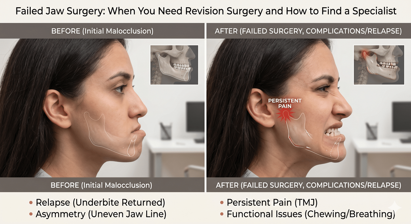 Failed Jaw Surgery When You Need Revision Surgery and How to Find a Specialist