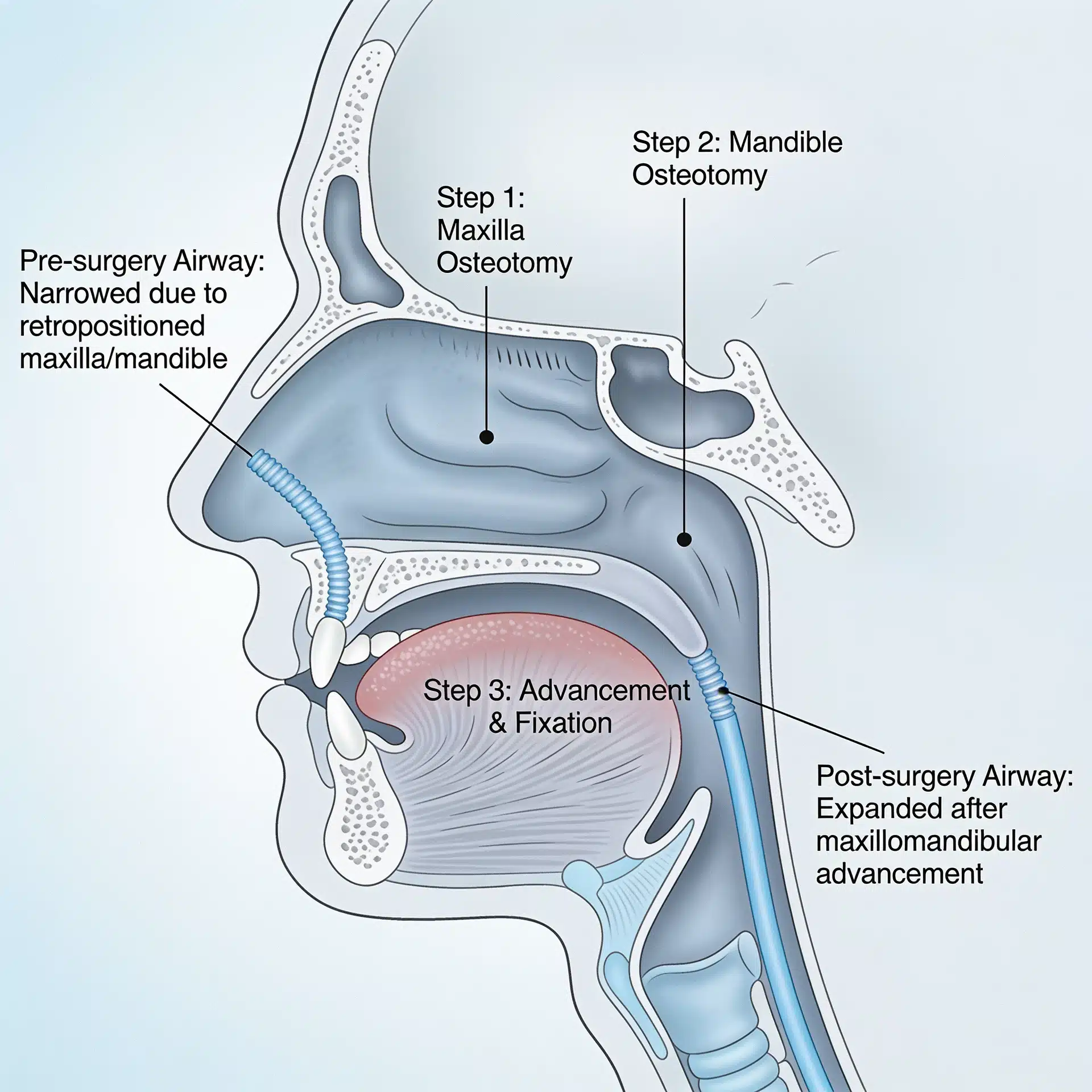 Maxillomandibular advancement sleep apnea