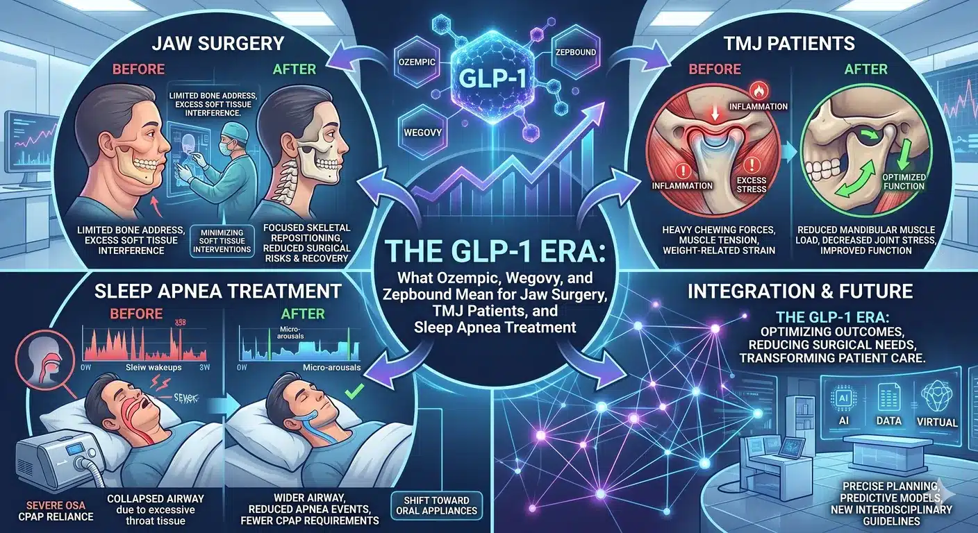 The GLP-1 Era What Ozempic, Wegovy, and Zepbound Mean for Jaw Surgery, TMJ Patients, and Sleep Apnea Treatment